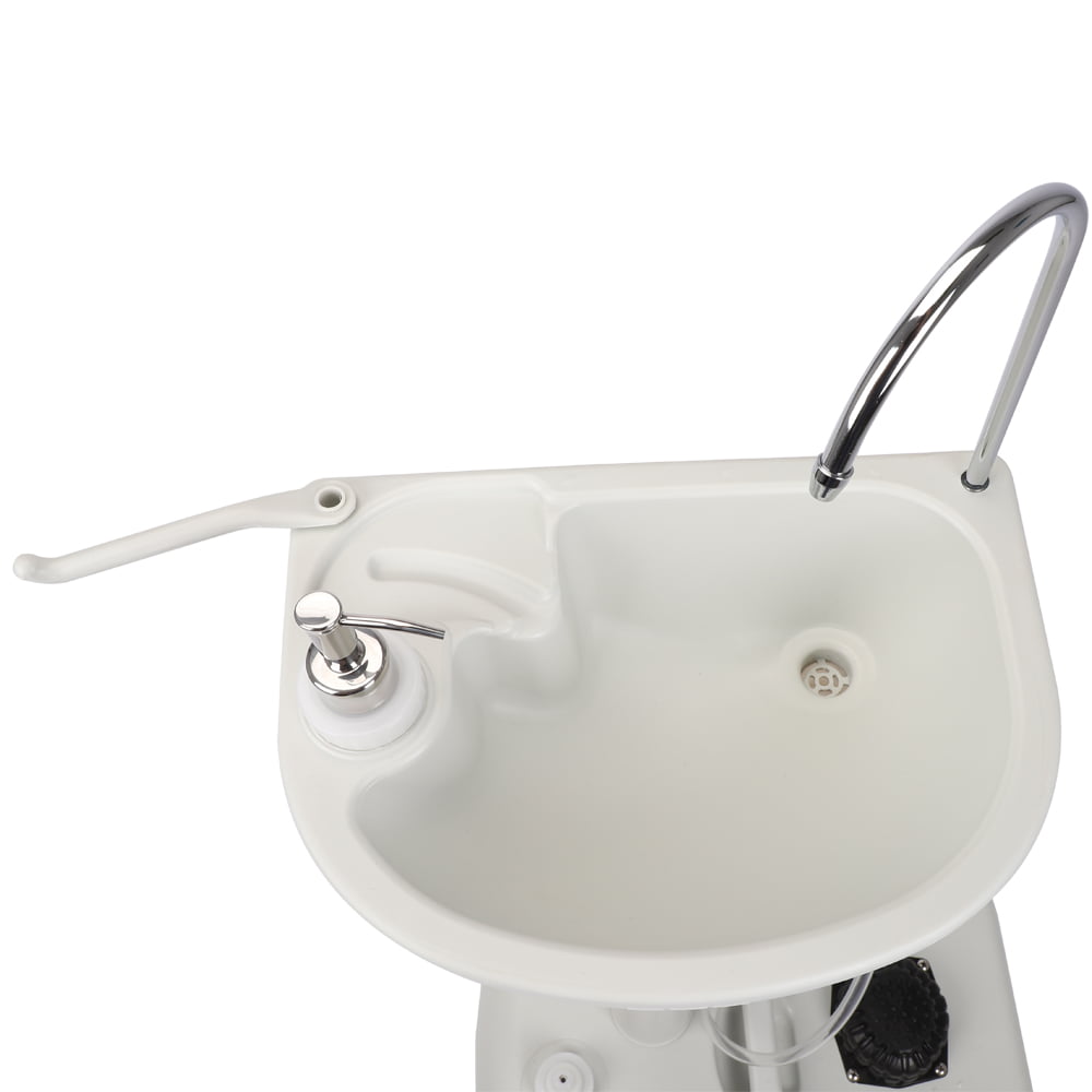 CHH-7701 Portable Removable Outdoor Wash Basin with Wheels White