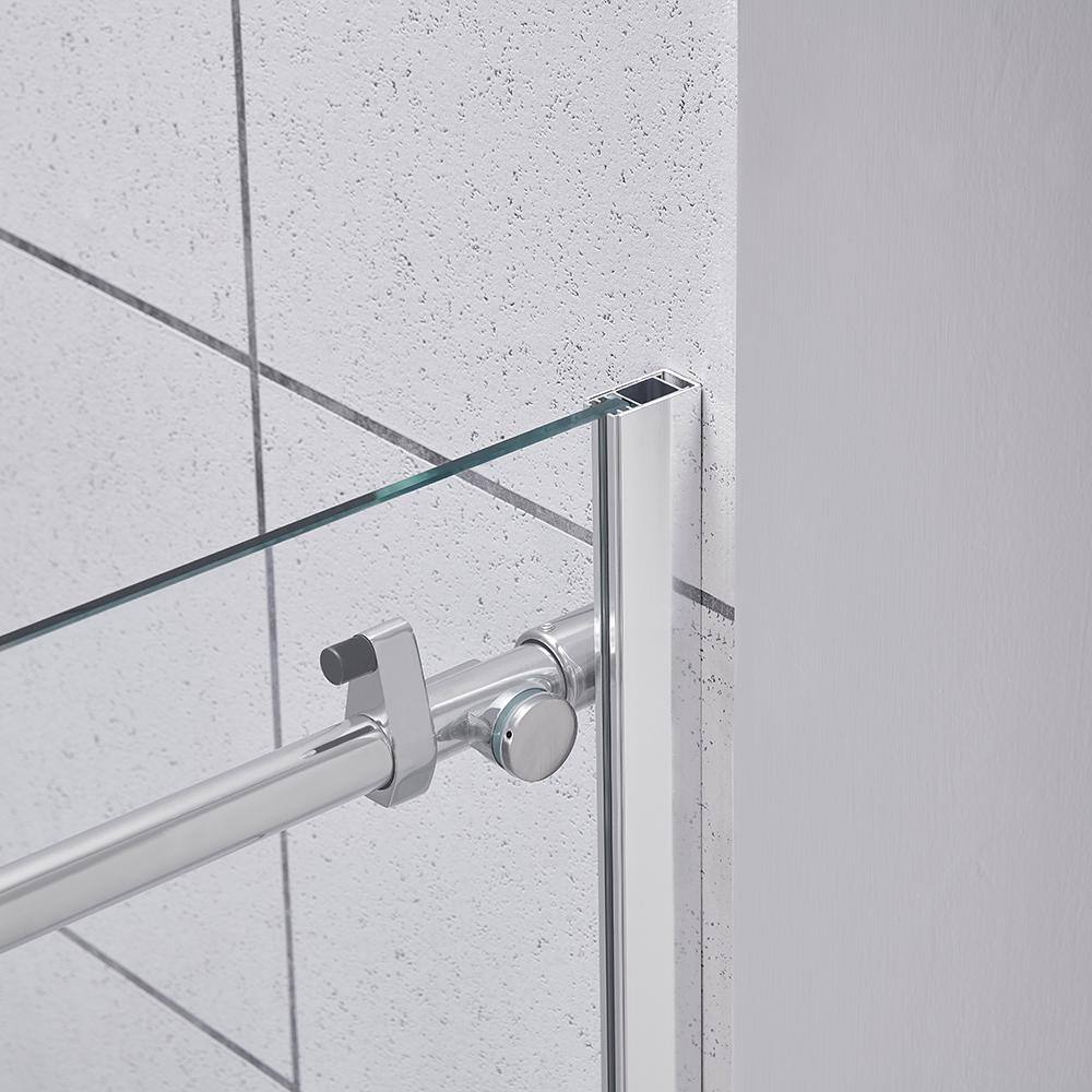 Glacier Bay Cambridge 60 in. W x 78.74 in. H Frameless Sliding Shower Door in Chrome Cambridge