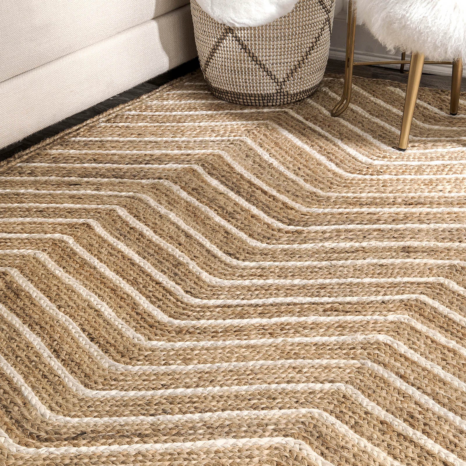 300X200 Cm Braided Handmade Jute Rug Jh-2341-Xl