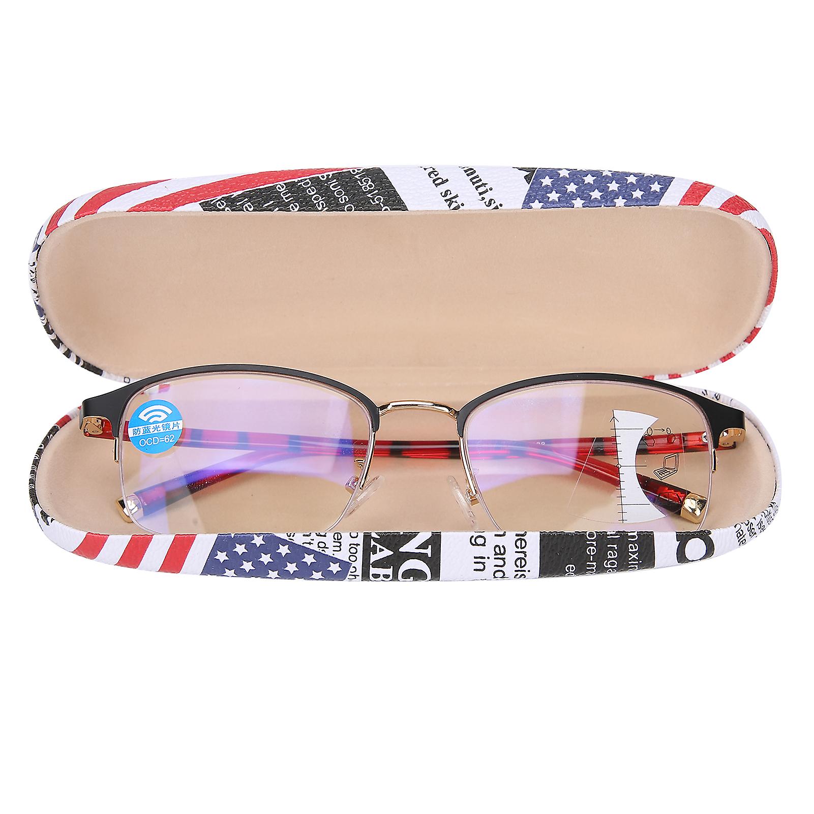 Zoom Presbyopic Glasses Blue Light Blocking Reading Glasses Unisex Elderly Glasses+250