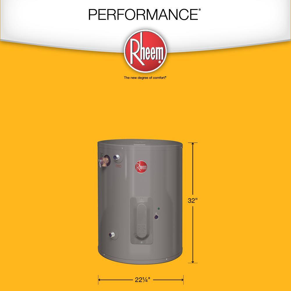 Rheem Performance 30 Gal. Point-Of-Use 6-Year 2000-Watt Single Element Electric Water Heater XE30P06PU20U1