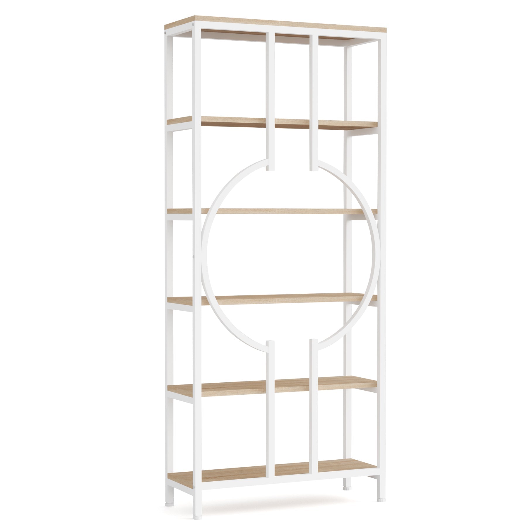 6-Tier Bookshelf, 70.9 Industrial Bookcase Display Shelf