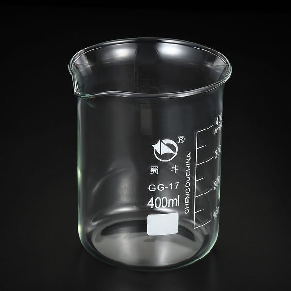 Low Form Glass Beaker， 3.3 Borosilicate Graduated Lab Measuring Cups