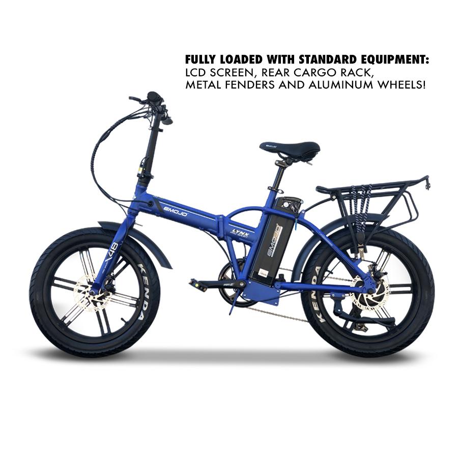 Emojo Lynx Pro Sport 48V 500W Folding Fat Tire Electric Bike