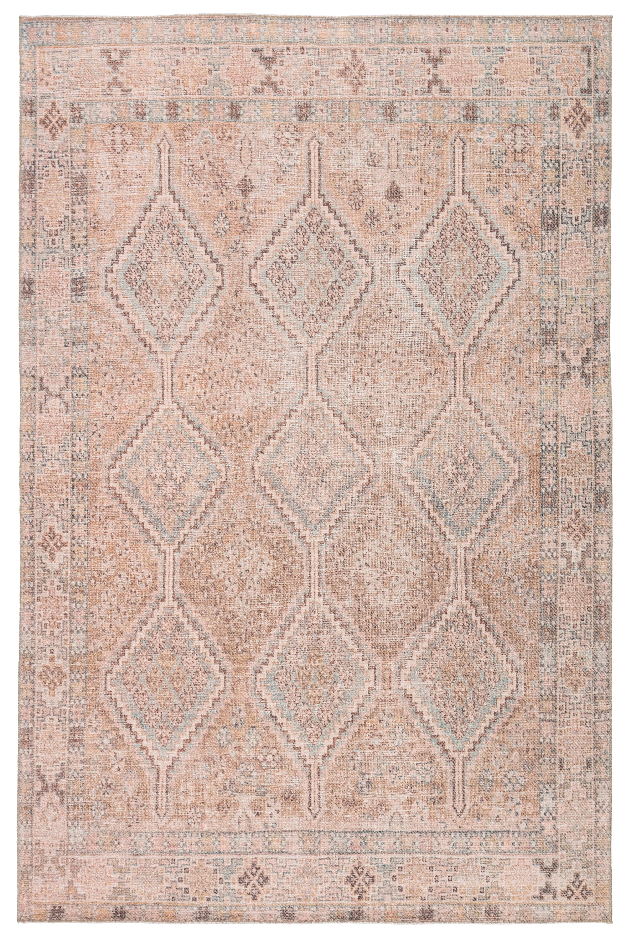 Marquesa Trellis Light Pink & Blue Rug