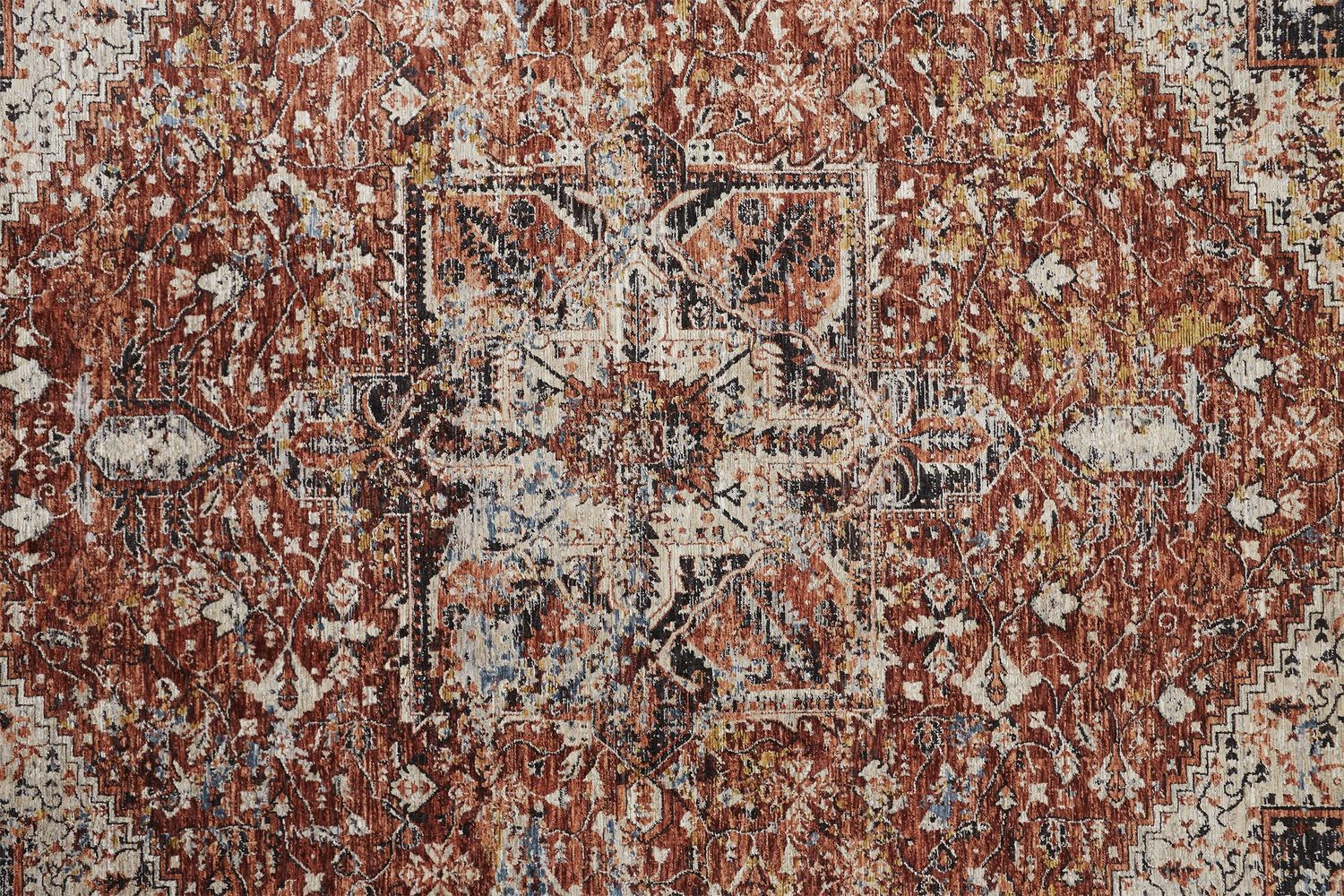 Ennis Rust and Tan Rug by BD Fine