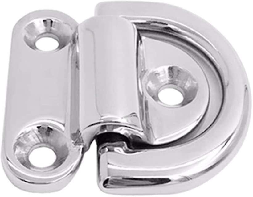 Mirror Polish Marine Grade Stainless Steel Boat Folding Pad Eye Lashing D Ring Tie Down Cleat For Ya