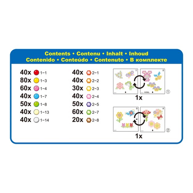 Aquabeads Flower Garden Set Theme Bead Refill With Over 600 Beads And Templates