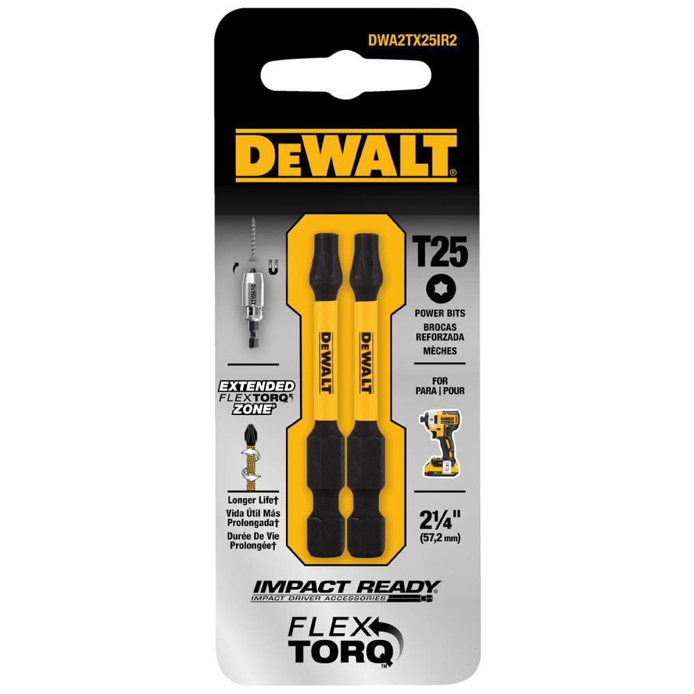 DEWALT 2-in Torx T25 Impact Ready 2 pk DWA2TX25IR2 from DEWALT