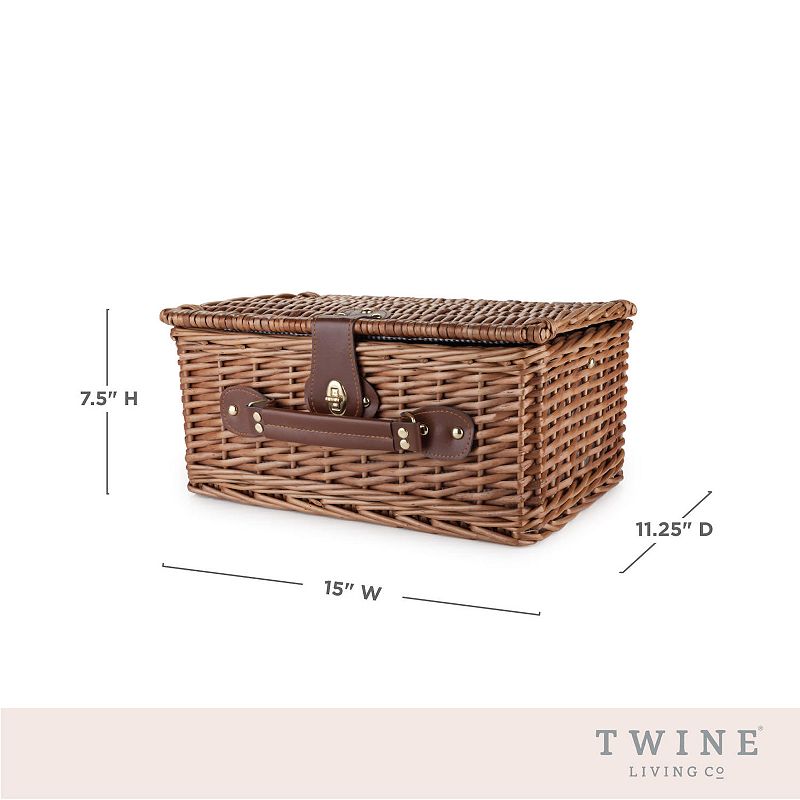 Newport Wicker Picnic Basket by Twine