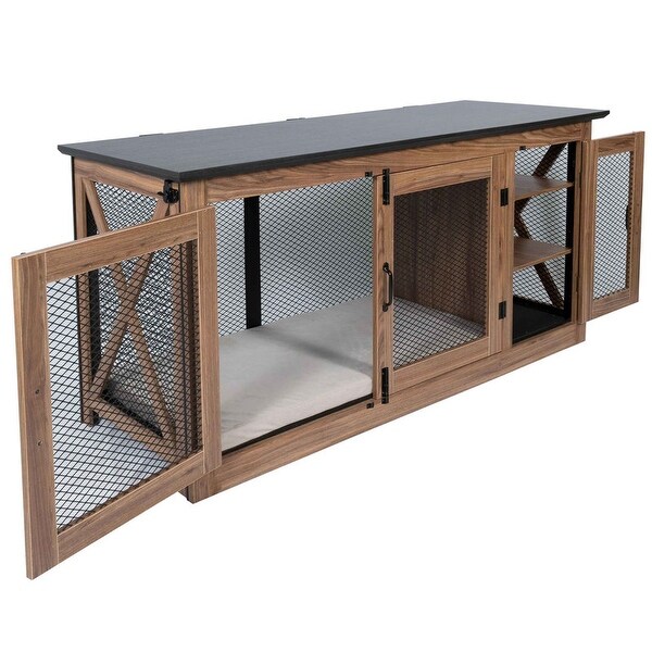 65 Inch Dog Crate Credenza