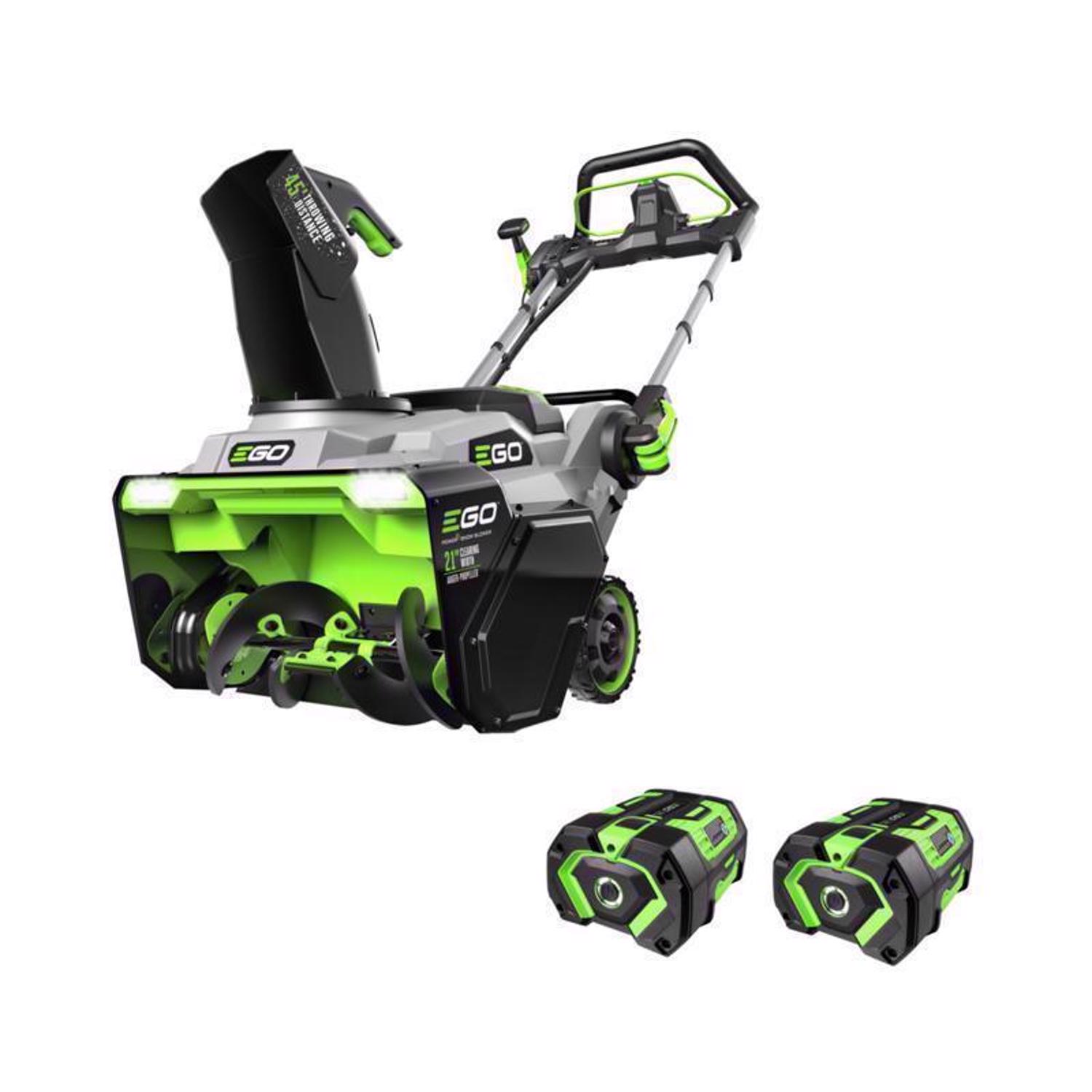 EGO Power + Peak Power SNT2125AP 21 in. Single stage 56 V Battery Auger-Propelled Snow Blower W/ HEATED HANDLES \u0026 TWO 7.5 AH BATTERIES