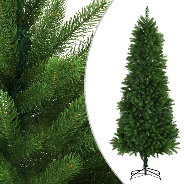 vidaXL Artificial Christmas Tree Lifelike Needles 8 ft Green