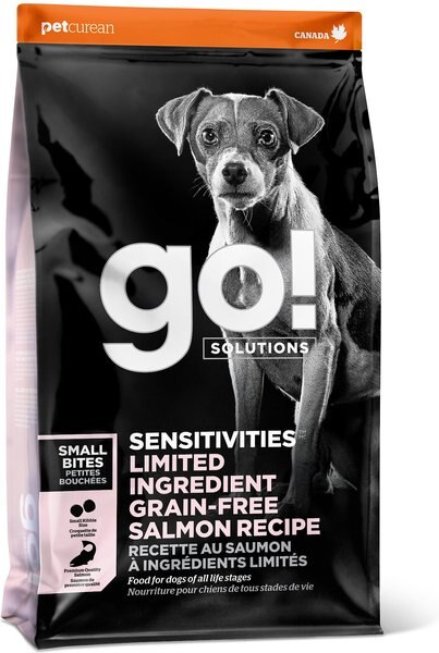 Go! Solutions Small Bites Limited Ingredient Grain-Free Salmon Recipe Dry Dog Food