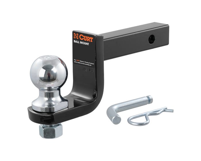 CURT Towing Starter Kit with 2 Inch Ball - 1 - 1/4 Inch Shank - 3 - 500 lbs. - 3 - 1/4 Inch Drop 45148