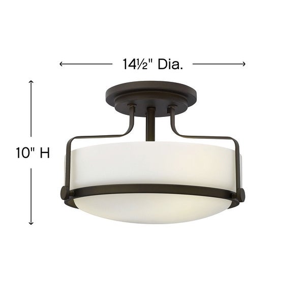 Hinkley Lighting Harper 3 Light 15 Wide Semi-Flush Bowl Ceiling