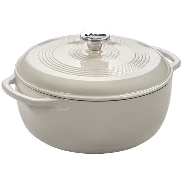 Lodge 6 Quart Enameled Cast Iron Dutch Oven