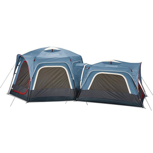 Coleman 2000033782 3-Person and 6-Person Connectable Tent Bundle with Fast Pitch Setupand#44; Blue - Set of 2