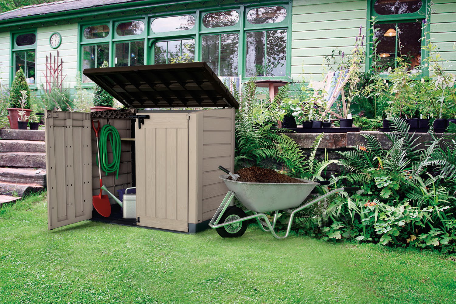 Keter Store-It-Out MAX Outdoor Resin Horizontal Storage Shed