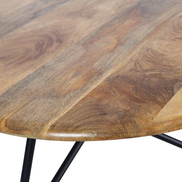 Kate And Laurel Pallson Round Wood Coffee Table