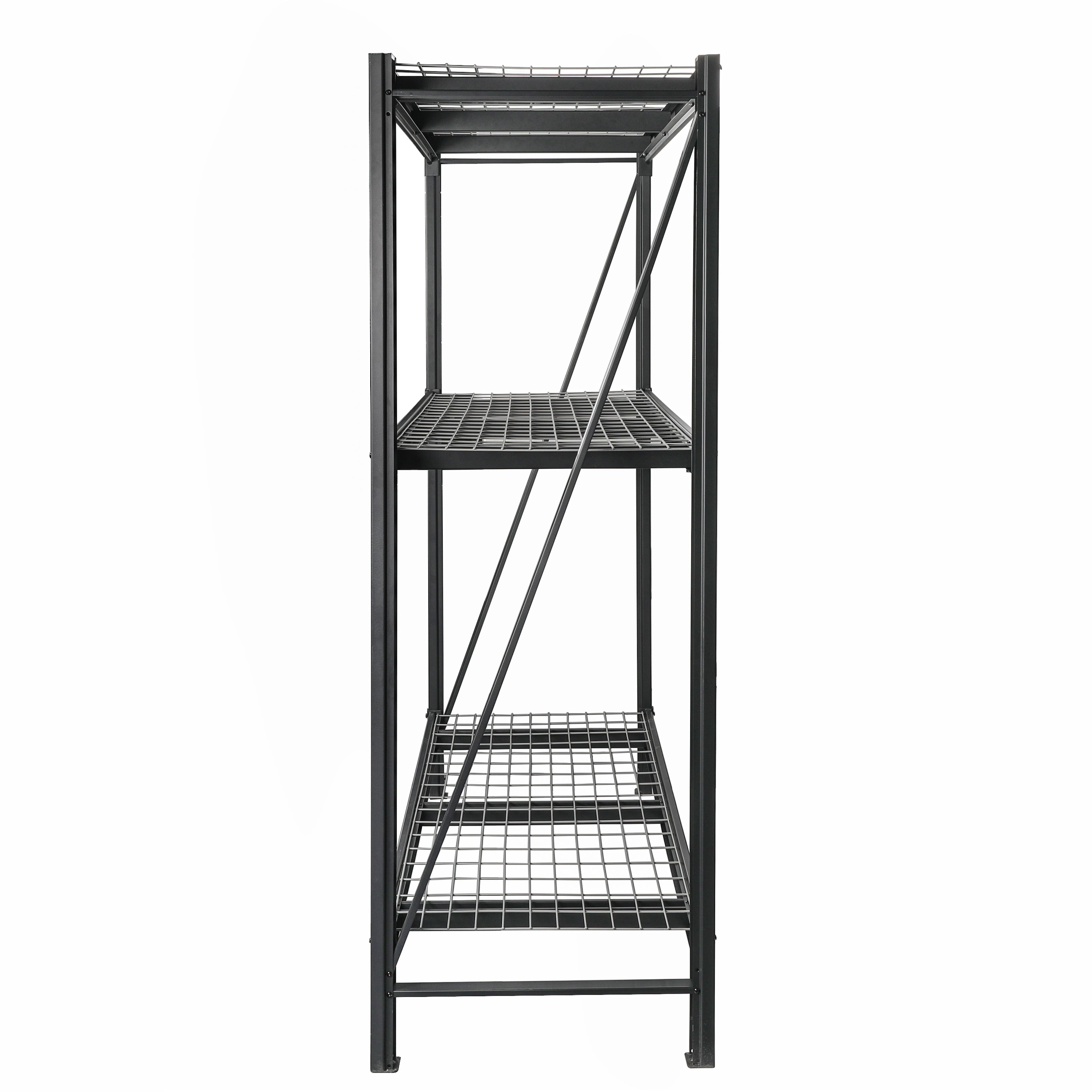 WORKPRO 77” W x 24” D x 72” H 3-Tier Freestanding Shelf, 6000 lbs. Capacity, Steel