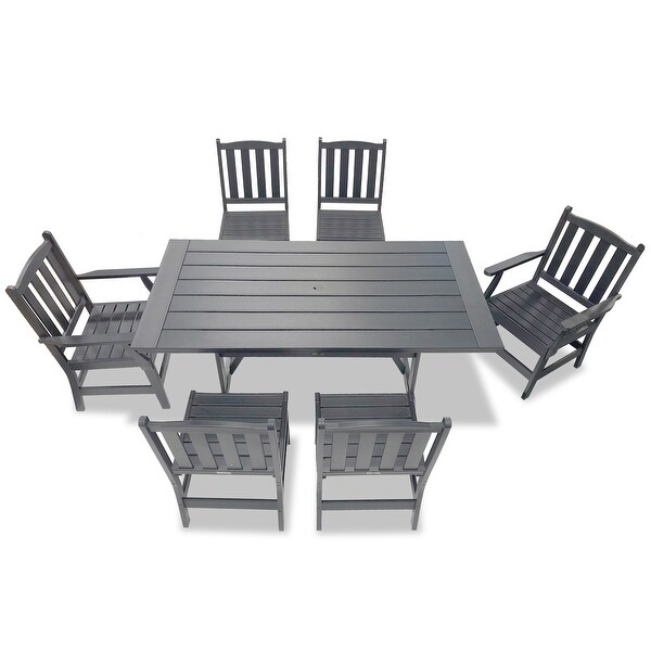 LuXeo Tuscany HDPE Dining 7Piece Set