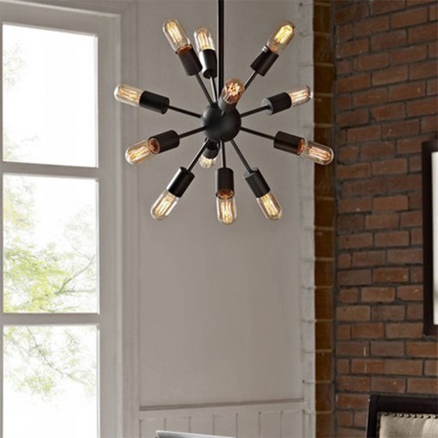 X 22 quot X 7 quot Herrick Edison Light Pendant Black Warehouse Of 