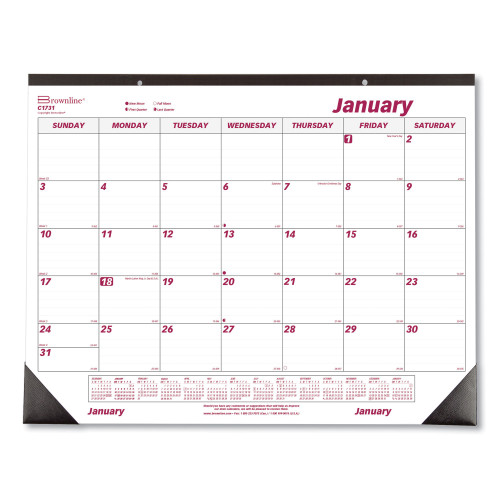 Brownline Professional Monthly Desk/Wall Calendar (C1731)