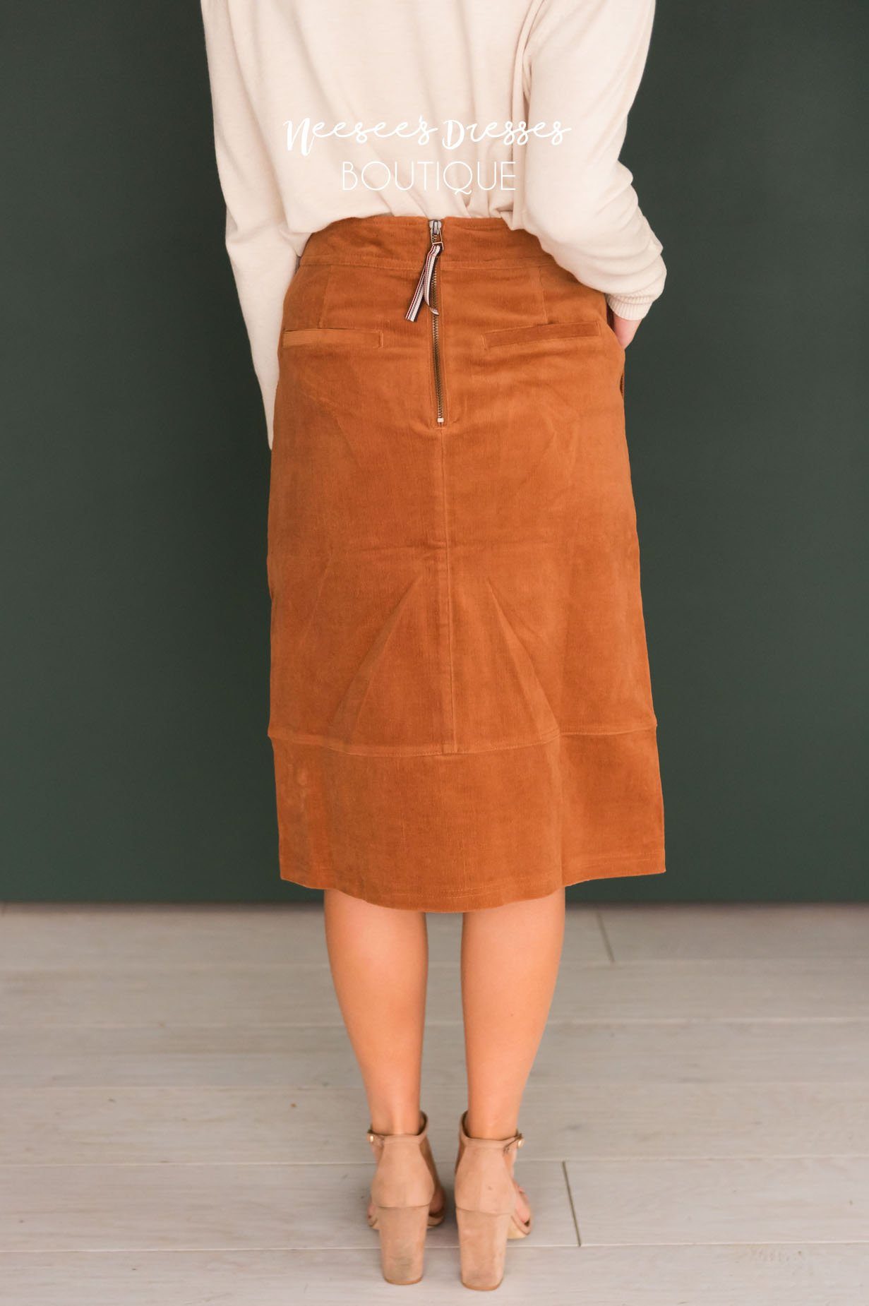 Blessed Day Corduroy Skirt