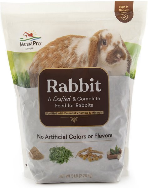 Manna Pro Crafted and Complete Rabbit Food， 5-lb bag