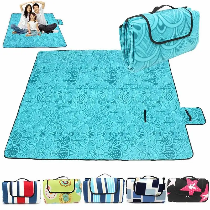 China wholesale custom printed water resistant ecofriendly recycled beach camping picnic portable luxury picnic blanket