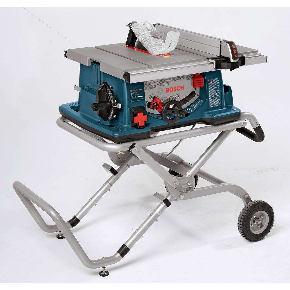 Bosch Portable Folding Gravity Rise Table Saw Stand with Wheels TS2100