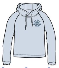 Mindful Recycled Cotton Hoodie - Pale Blue