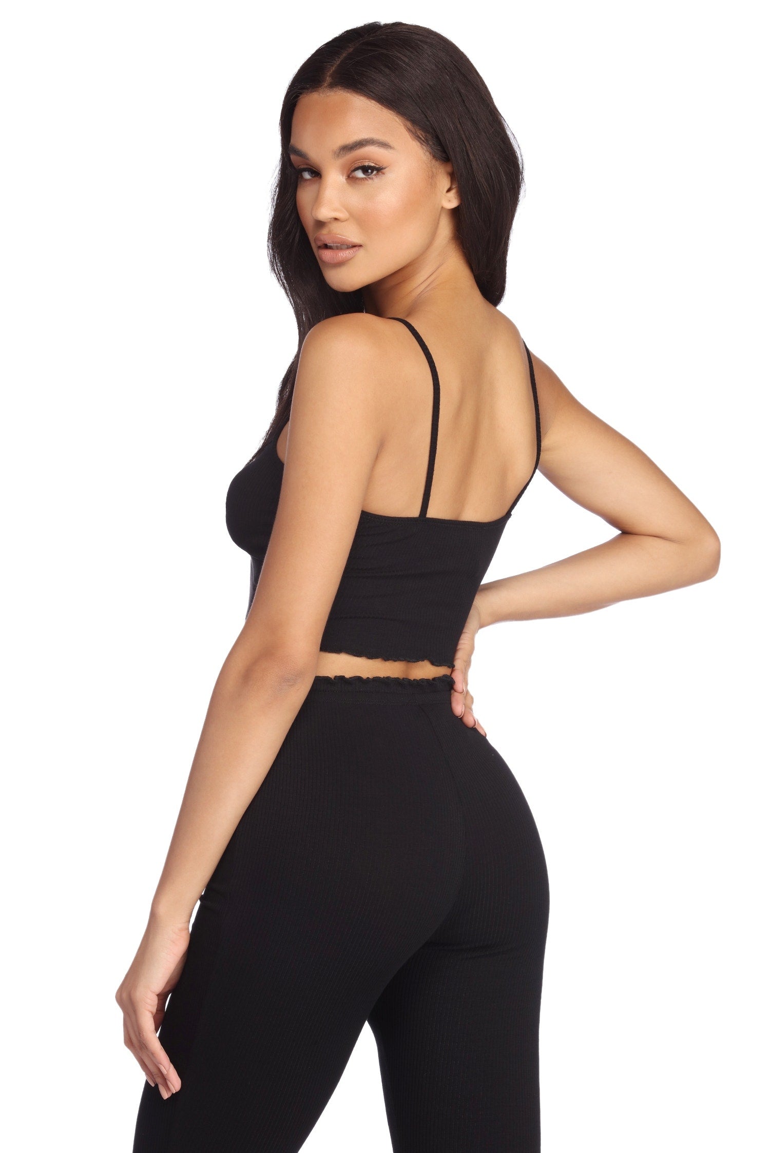 Call It A Night Ribbed Cami