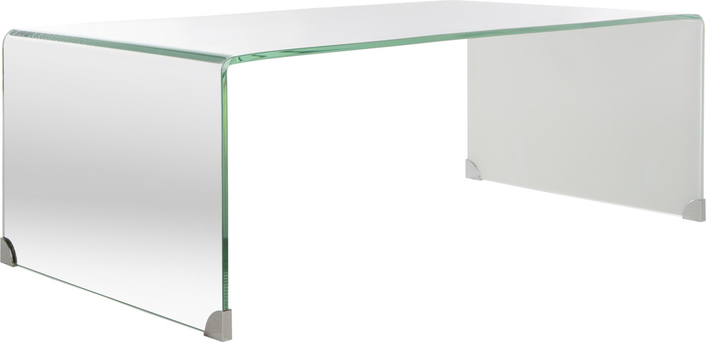 Crysta Ombre Glass Coffee Table   Contemporary   Coffee Tables   by Homesquare  Houzz