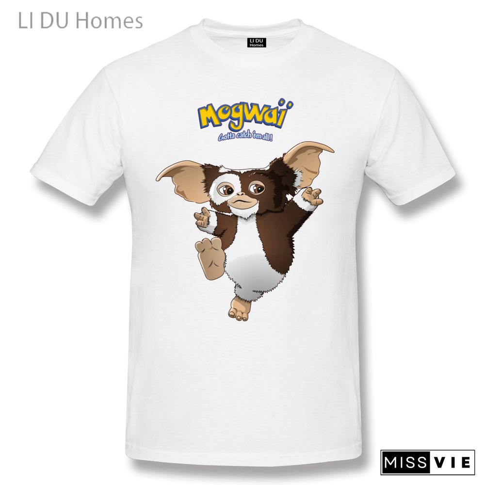 LIDU Retro Gizmo Mogwai Gremlin T Shirts Women Man's T-shirt Cotton Summer Tshirts Short Sleeve Graphics Tee Tops