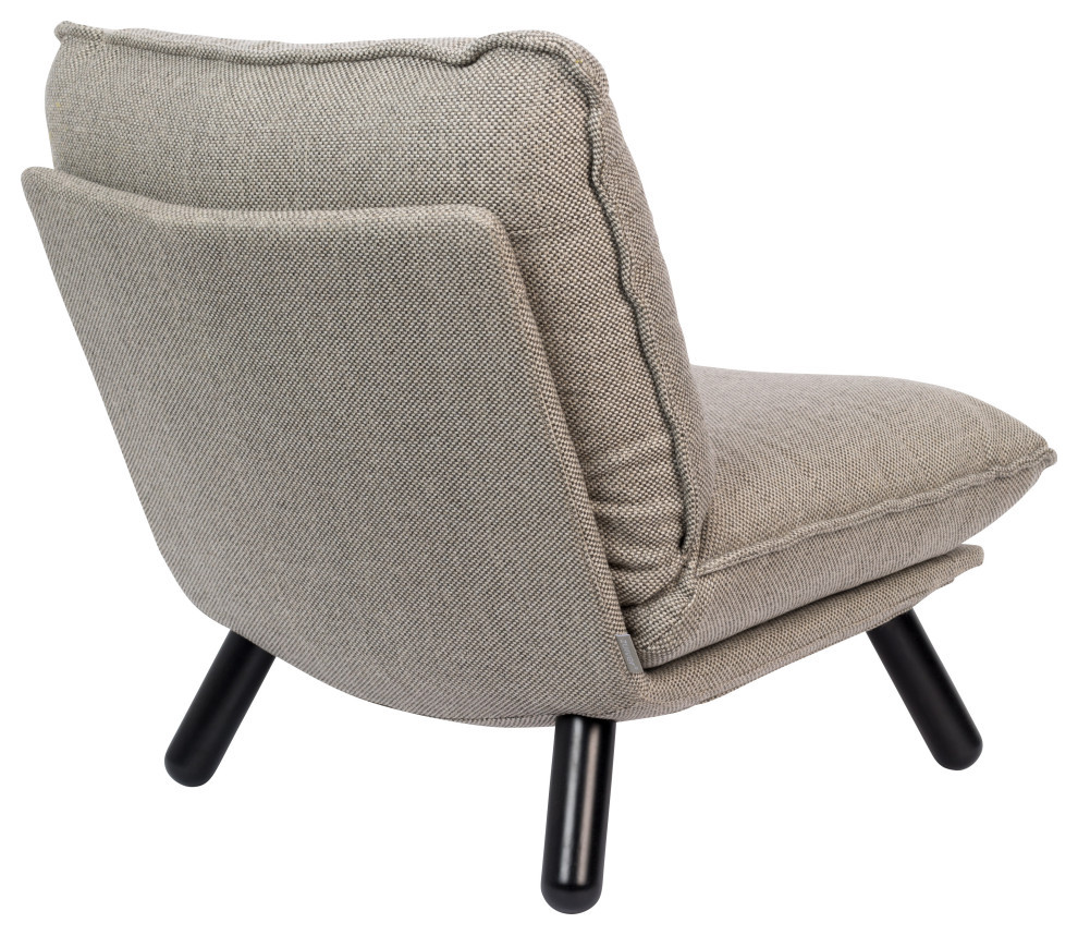 Light Grey Slipper Chair  Zuiver Lazy Sack   Midcentury   Armchairs And Accent Chairs   by Luxury Furnitures  Houzz