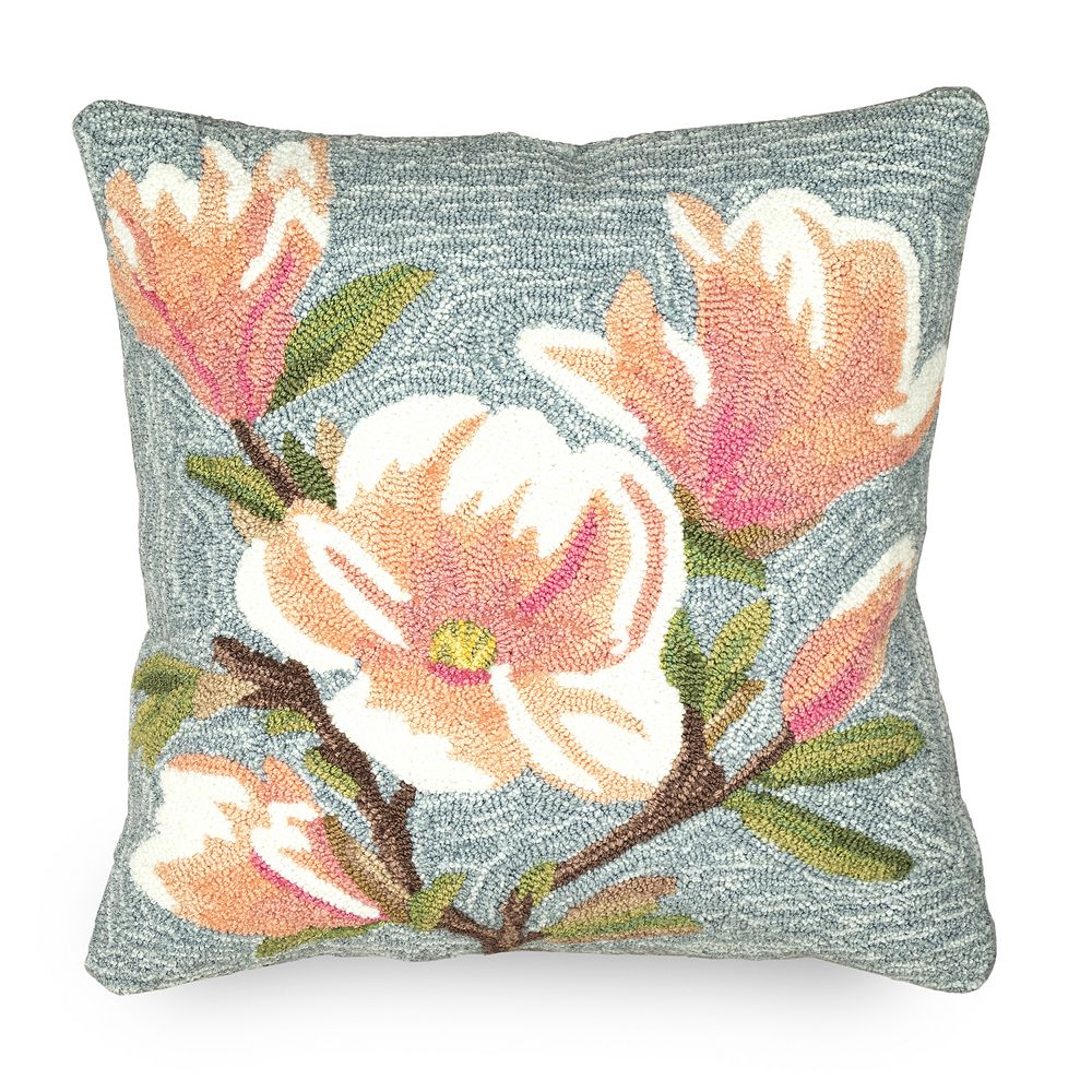 Liora Manne Frontporch Magnolia Indoor Outdoor Throw Pillow