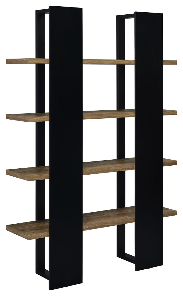 Danbrook Bookcase With 4 Full length Shelves Bookcase Black   Modern   Bookcases   by Modon  Houzz