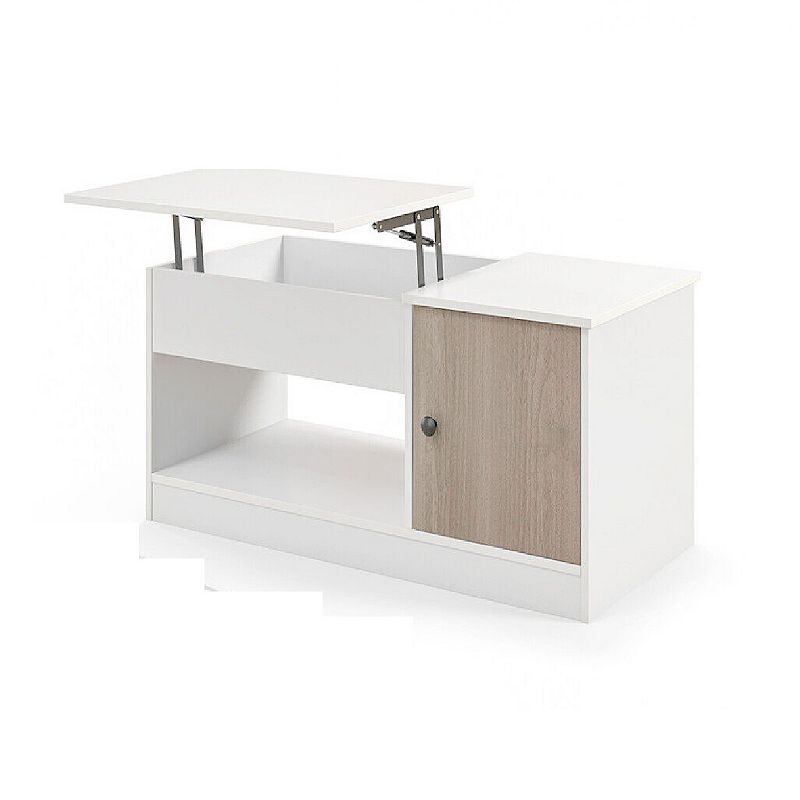 Modern Coffee Table with Lift Tabletop and Storage Compartments