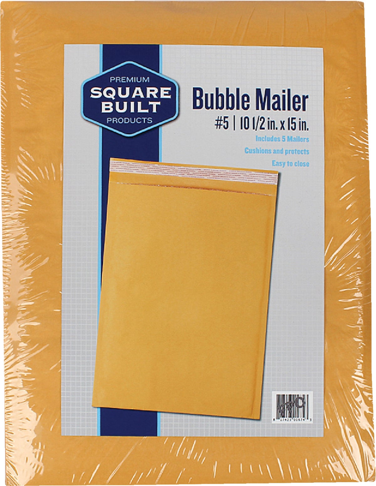 Square Built Bubble Mailer 10.5 In. X 15 In.