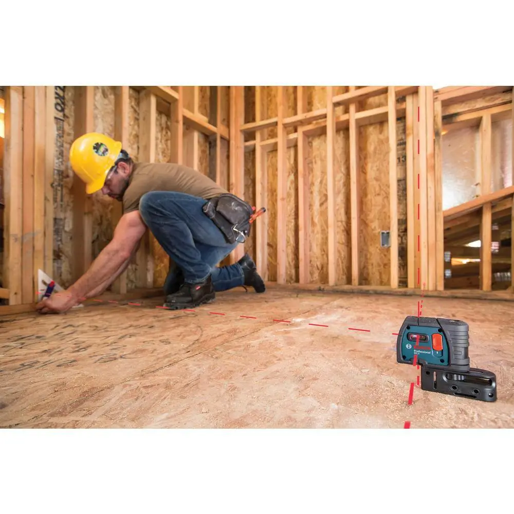 Bosch 100 ft. 5 Point Plumb and Square Laser Level Self Leveling with Hard Carrying Case GPL 5 S