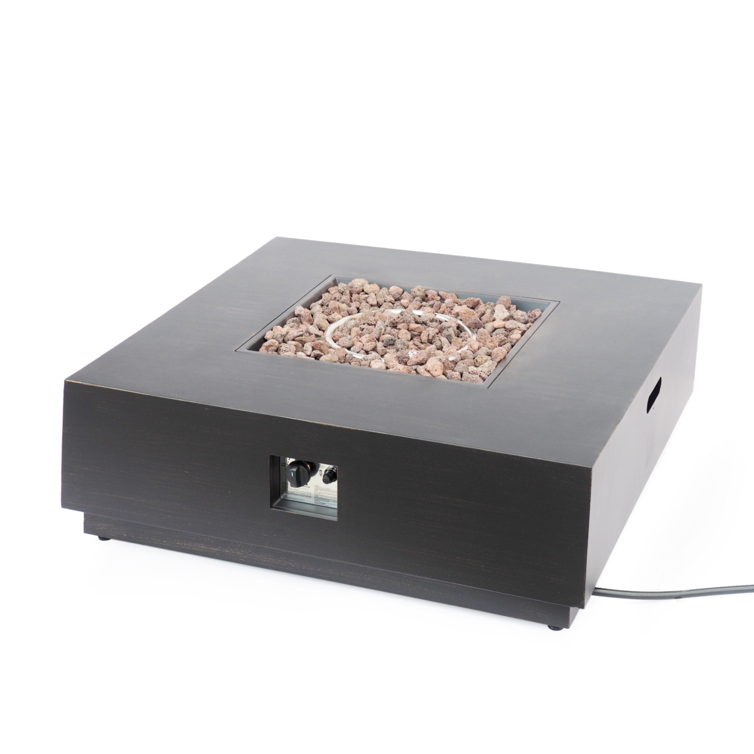 Jasmine Outdoor 50,000 BTU Square Fire Pit (No Tank Holder)