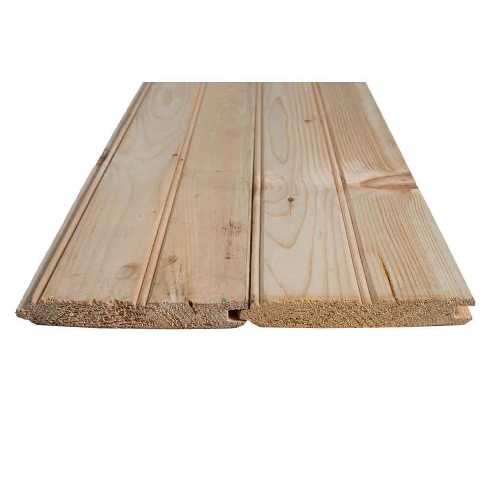 1 in. x 6 in. x 8 ft. Premium Tongue and Groove Pattern Common Softwood Boards 604437