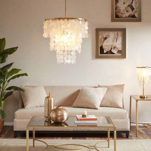 Isla Chandelier White