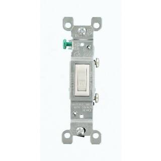 Leviton 15 Amp COALR AC Quiet Toggle Switch White R52-02651-02W