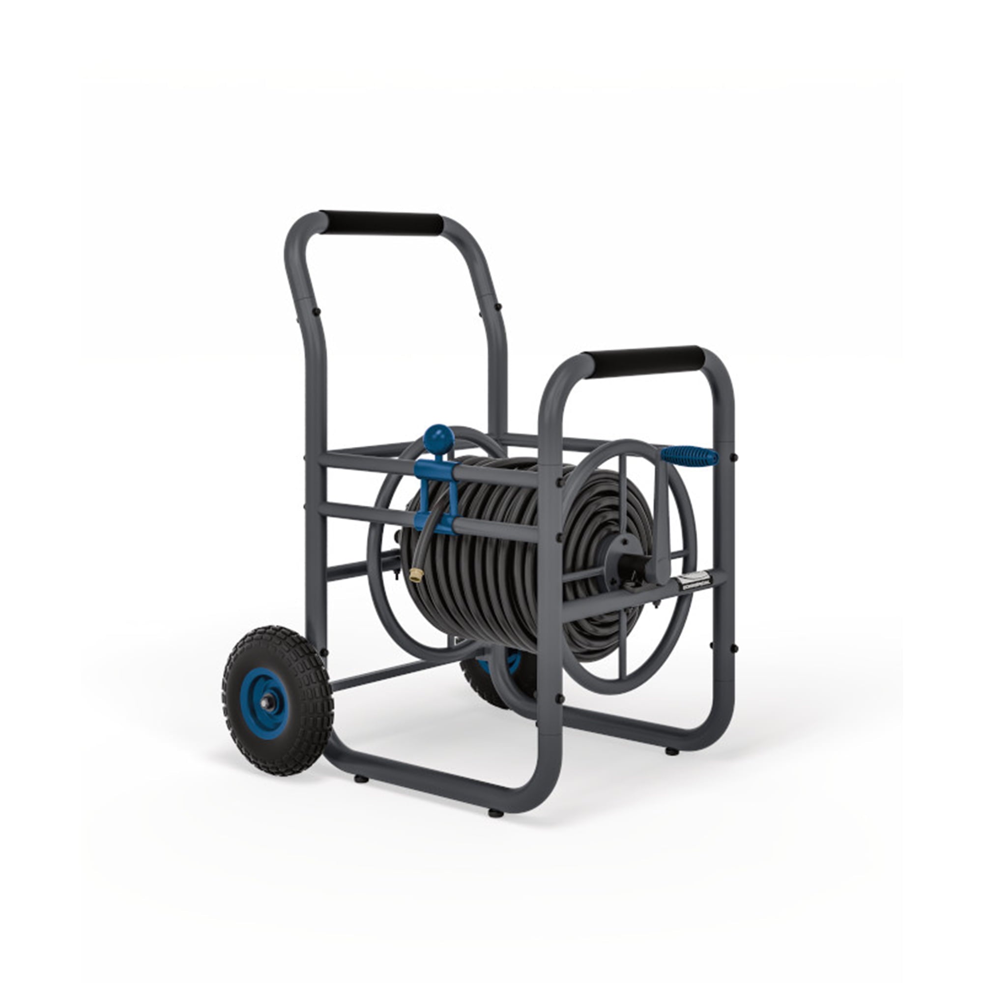 Suncast 200 ft. Commercial Pro Hose Reel Cart， Black