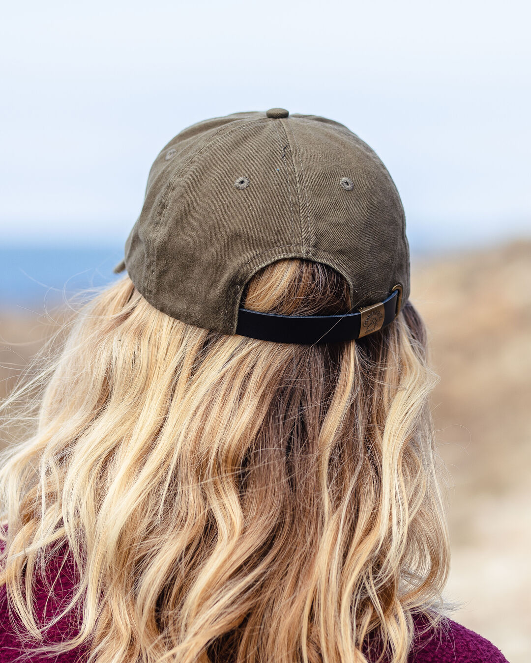 Canopy Recycled Cotton Snapback Cap - Khaki