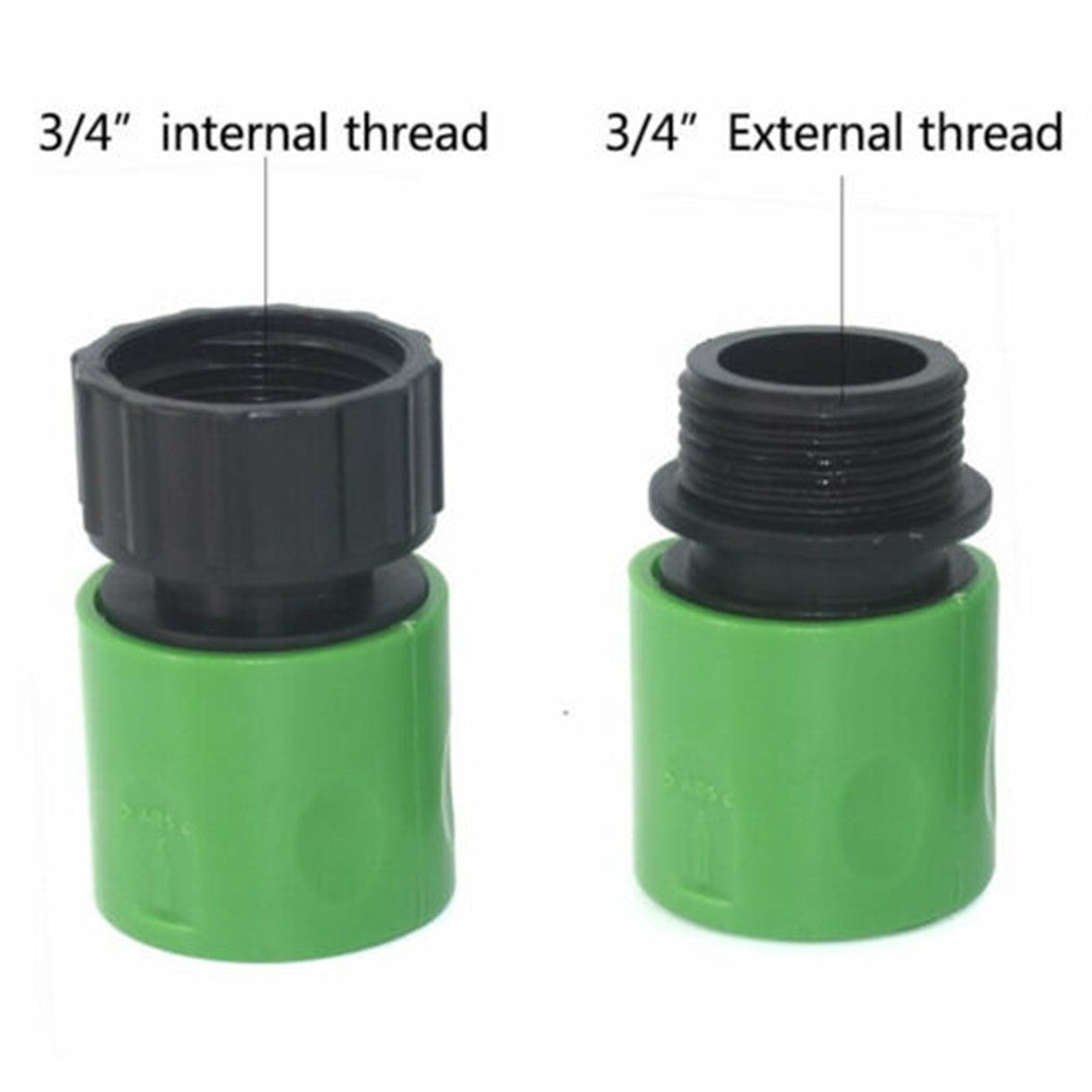 Sufanic 2Pcs Quick Garden Hose Connector 3/4inch Thread Male and Female Hose Connectors，Plastic Water Hose，Fittings Hose end Adapters