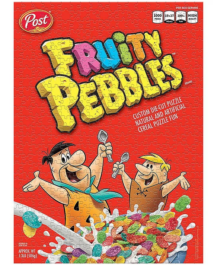 University Games Usaopoly Post Cereal Fruity Pebbles Puzzle  1000 Pieces